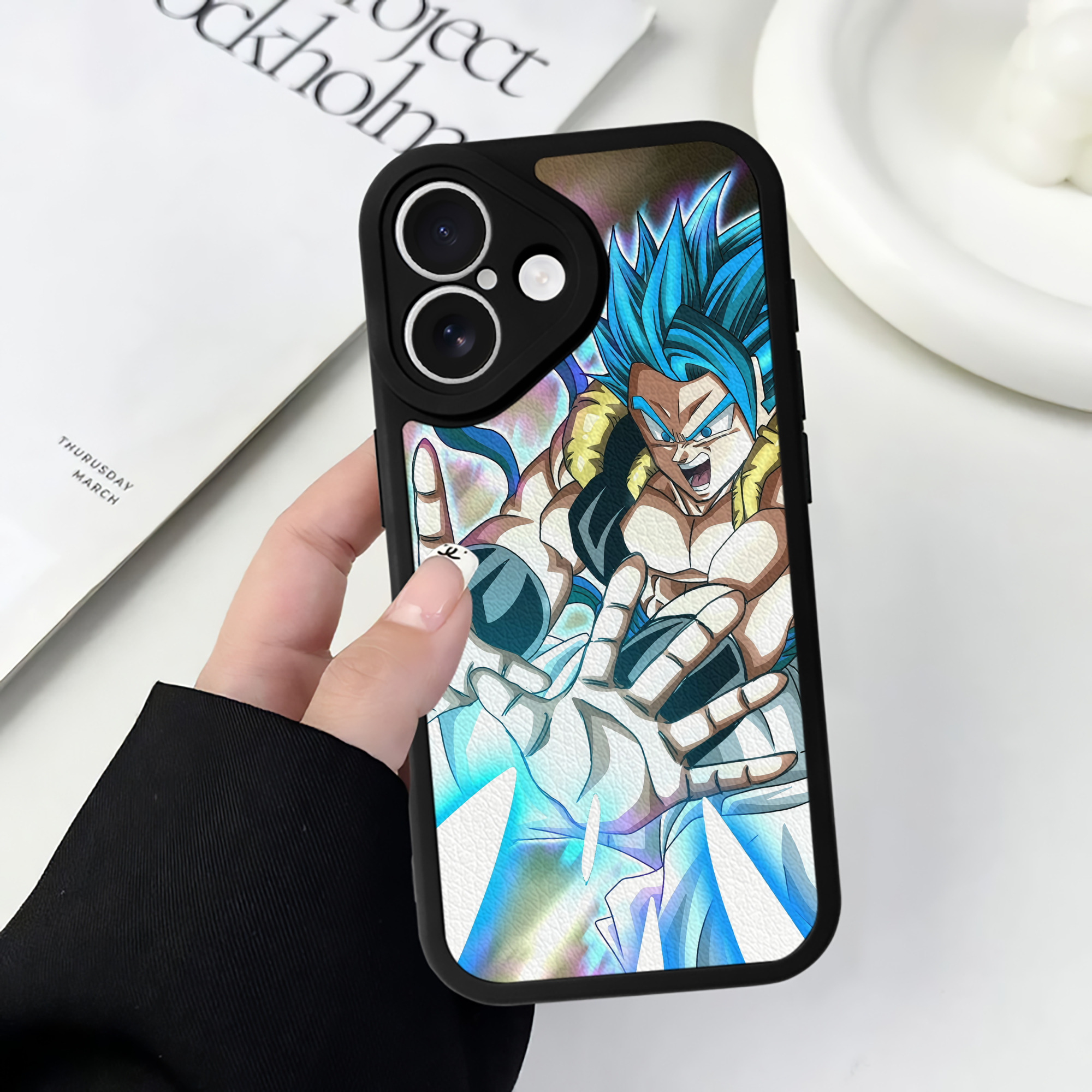 （画像用） ドラゴンボール DRAGON BALL 【iPhone 16シリーズ対応】シリコンスマホケース（レザー調） 材質：シリコン